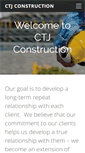 Mobile Screenshot of ctjconstruction.com