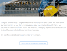 Tablet Screenshot of ctjconstruction.com